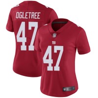 Nike New York Giants #47 Alec Ogletree Red Alternate Women's Stitched NFL Vapor Untouchable Limited Jersey