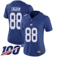 Nike New York Giants #88 Evan Engram Royal Blue Team Color Women's Stitched NFL 100th Season Vapor Limited Jersey