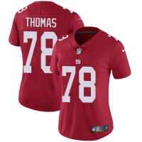 Nike New York Giants #78 Andrew Thomas Red Alternate Women's Stitched NFL Vapor Untouchable Limited Jersey