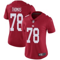 Nike New York Giants #78 Andrew Thomas Red Women's Stitched NFL Limited Inverted Legend Jersey