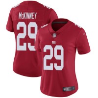 Nike New York Giants #29 Xavier McKinney Red Women's Stitched NFL Limited Inverted Legend Jersey