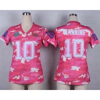Nike New York Giants #10 Eli Manning Pink Women's Stitched NFL Elite Camo Fashion Jersey