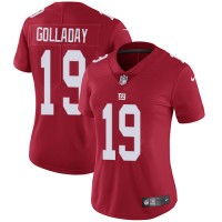 Nike New York Giants #19 Kenny Golladay Red Women's Stitched NFL Limited Inverted Legend Jersey