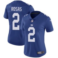 Nike New York Giants #2 Aldrick Rosas Royal Blue Team Color Women's Stitched NFL Vapor Untouchable Limited Jersey