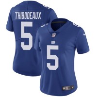 Nike New York Giants #5 Kayvon Thibodeaux Royal Blue Team Color Women's Stitched NFL Vapor Untouchable Limited Jersey