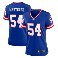 New York New York Giants #54 Blake Martinez Royal Women's Nike Classic Player Game Jersey