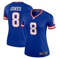 New York New York Giants #8 Daniel Jones Royal Women's Nike Royal Classic Player Legend Jersey