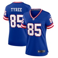New York New York Giants #85 David Tyree Royal Women's Nike Classic Player Game Jersey