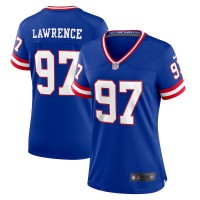 New York New York Giants #97 Dexter Lawrence Royal Women's Nike Classic Player Game Jersey