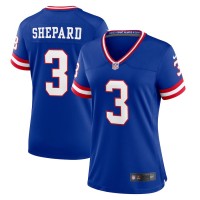 New York New York Giants #3 Sterling Shepard Royal Women's Nike Classic Player Game Jersey