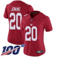Nike New York Giants #20 Janoris Jenkins Red Women's Stitched NFL Limited Inverted Legend 100th Season Jersey