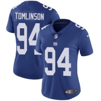 Nike New York Giants #94 Dalvin Tomlinson Royal Blue Team Color Women's Stitched NFL Vapor Untouchable Limited Jersey