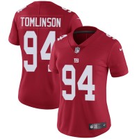 Nike New York Giants #94 Dalvin Tomlinson Red Alternate Women's Stitched NFL Vapor Untouchable Limited Jersey