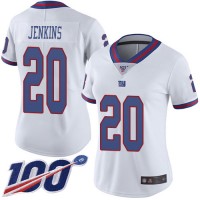 Nike New York Giants #20 Janoris Jenkins White Women's Stitched NFL Limited Rush 100th Season Jersey