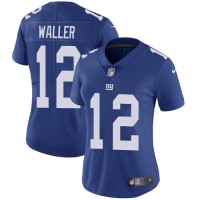 Nike New York Giants #12 Darren Waller Royal Blue Team Color Women's Stitched NFL Vapor Untouchable Limited Jersey