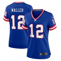 New York New York Giants #12 Darren Waller Royal Women's Nike Classic Player Game Jersey