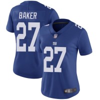 Nike New York Giants #27 Deandre Baker Royal Blue Team Color Women's Stitched NFL Vapor Untouchable Limited Jersey