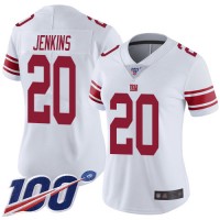 Nike New York Giants #20 Janoris Jenkins White Women's Stitched NFL 100th Season Vapor Limited Jersey