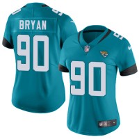 Nike Jacksonville Jaguars #90 Taven Bryan Teal Green Alternate Women's Stitched NFL Vapor Untouchable Limited Jersey