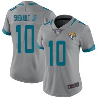 Nike Jacksonville Jaguars #10 Laviska Shenault Jr. Silver Women's Stitched NFL Limited Inverted Legend Jersey