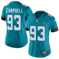 Nike Jacksonville Jaguars #93 Calais Campbell Teal Green Alternate Women's Stitched NFL Vapor Untouchable Limited Jersey