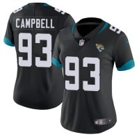 Nike Jacksonville Jaguars #93 Calais Campbell Black Team Color Women's Stitched NFL Vapor Untouchable Limited Jersey