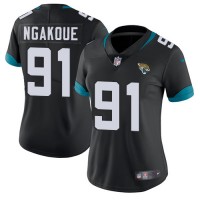 Nike Jacksonville Jaguars #91 Yannick Ngakoue Black Team Color Women's Stitched NFL Vapor Untouchable Limited Jersey