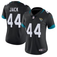 Nike Jacksonville Jaguars #44 Myles Jack Black Team Color Women's Stitched NFL Vapor Untouchable Limited Jersey