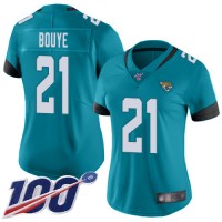 Nike Jacksonville Jaguars #21 A.J. Bouye Teal Green Alternate Women's Stitched NFL 100th Season Vapor Limited Jersey