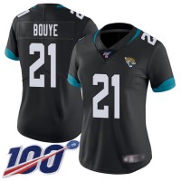 Nike Jacksonville Jaguars #21 A.J. Bouye Black Team Color Women's Stitched NFL 100th Season Vapor Limited Jersey