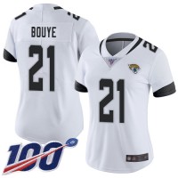 Nike Jacksonville Jaguars #21 A.J. Bouye White Women's Stitched NFL 100th Season Vapor Limited Jersey