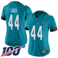 Nike Jacksonville Jaguars #44 Myles Jack Teal Green Alternate Women's Stitched NFL 100th Season Vapor Limited Jersey