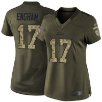 Nike Jacksonville Jaguars #17 Evan Engram Green Women's Stitched NFL Limited 2015 Salute to Service Jersey