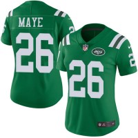 Nike New York Jets #26 Marcus Maye Green Women's Stitched NFL Limited Rush Jersey