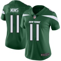 Nike New York Jets #11 Denzel Mim Green Team Color Women's Stitched NFL Vapor Untouchable Limited Jersey