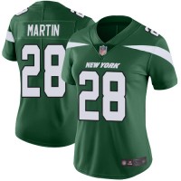 Nike New York Jets #28 Curtis Martin Green Team Color Women's Stitched NFL Vapor Untouchable Limited Jersey