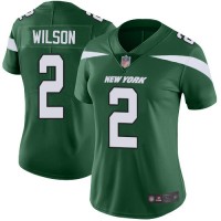 Nike New York Jets #2 Zach Wilson Green Team Color Women's Stitched NFL Vapor Untouchable Limited Jersey