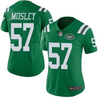 Nike New York Jets #57 C.J. Mosley Green Women's Stitched NFL Limited Rush Jersey