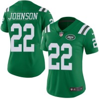 Nike New York Jets #22 Trumaine Johnson Green Women's Stitched NFL Limited Rush Jersey