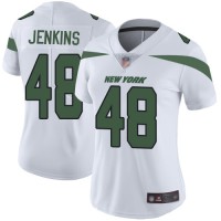 Nike New York Jets #48 Jordan Jenkins White Women's Stitched NFL Vapor Untouchable Limited Jersey
