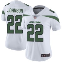 Nike New York Jets #22 Trumaine Johnson White Women's Stitched NFL Vapor Untouchable Limited Jersey