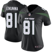 Nike New York Jets #81 Quincy Enunwa Black Alternate Women's Stitched NFL Vapor Untouchable Limited Jersey