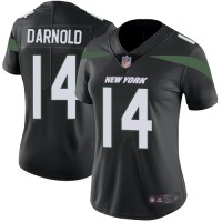 Nike New York Jets #14 Sam Darnold Black Alternate Women's Stitched NFL Vapor Untouchable Limited Jersey