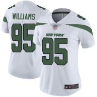Nike New York Jets #95 Quinnen Williams White Women's Stitched NFL Vapor Untouchable Limited Jersey