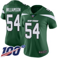 Nike New York Jets #54 Avery Williamson Green Team Color Women's Stitched NFL 100th Season Vapor Limited Jersey