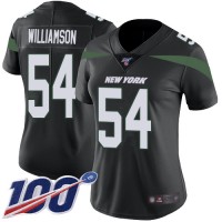 Nike New York Jets #54 Avery Williamson Black Alternate Women's Stitched NFL 100th Season Vapor Limited Jersey
