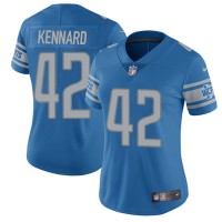 Nike Detroit Lions #42 Devon Kennard Light Blue Team Color Women's Stitched NFL Vapor Untouchable Limited Jersey