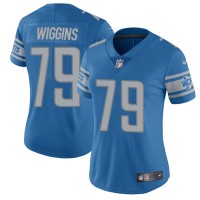 Nike Detroit Lions #79 Kenny Wiggins Blue Team Color Women's Stitched NFL Vapor Untouchable Limited Jersey