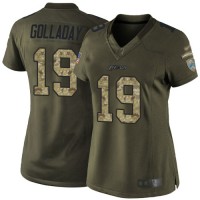 Nike Detroit Lions #19 Kenny Golladay Green Women's Stitched NFL Limited 2015 Salute to Service Jersey