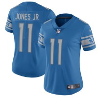 Nike Detroit Lions #11 Marvin Jones Jr Light Blue Team Color Women's Stitched NFL Vapor Untouchable Limited Jersey